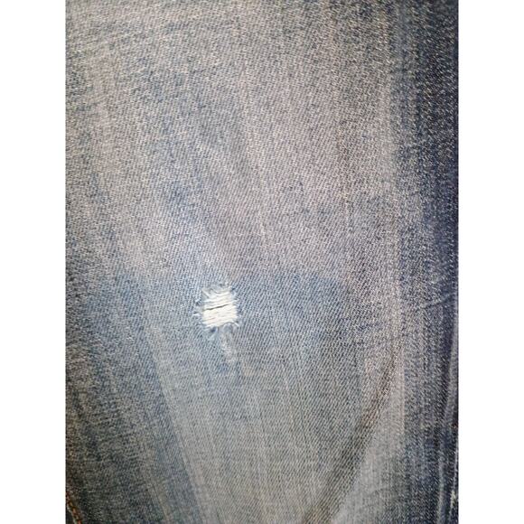 Driftwood Jeans Women Dark Blue 27 Dark Wash Ankle Jean Distressed Stretch Denim - Picture 13 of 16